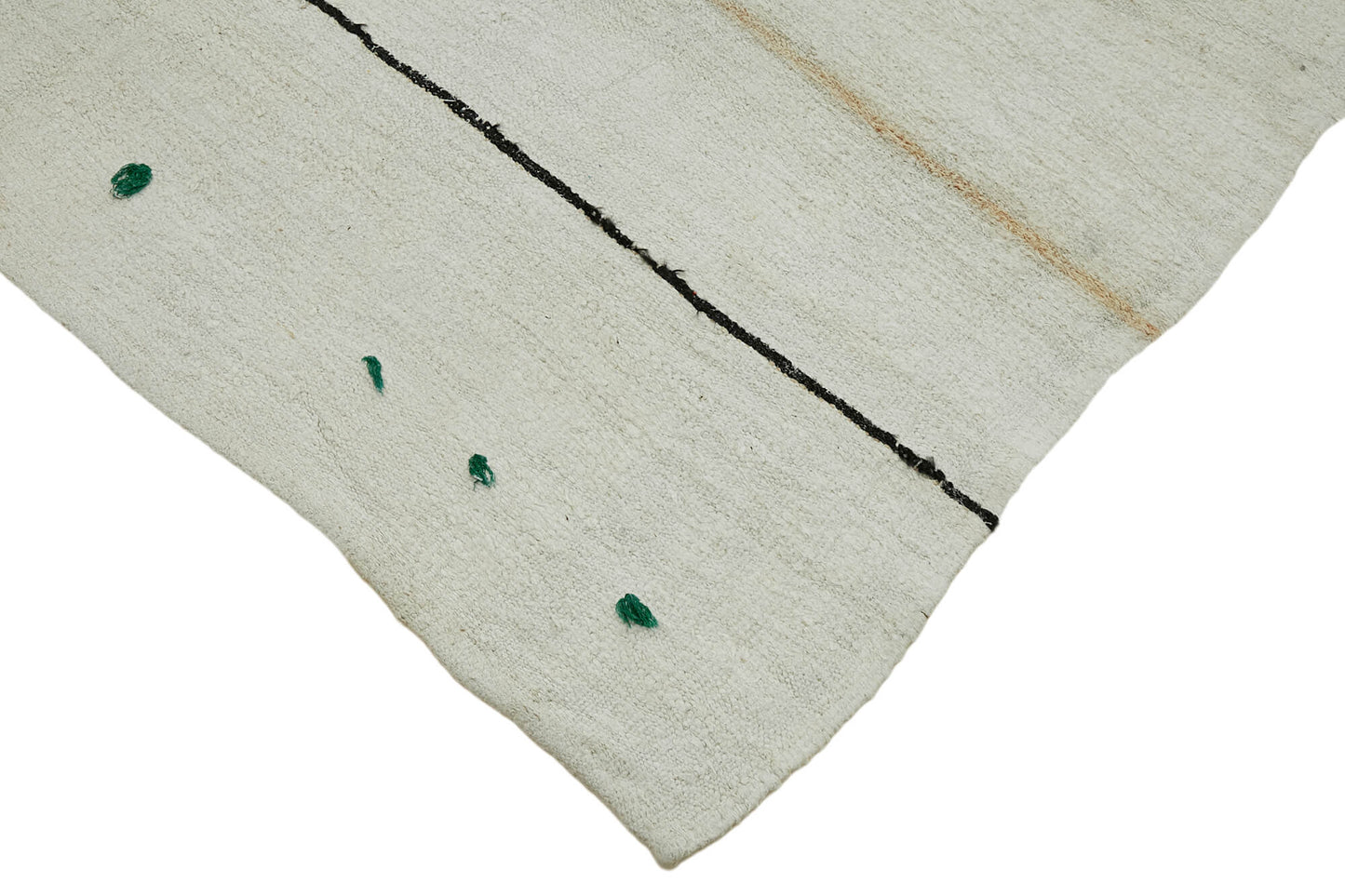 6x12 White Hemp Kilim Rug - 44888