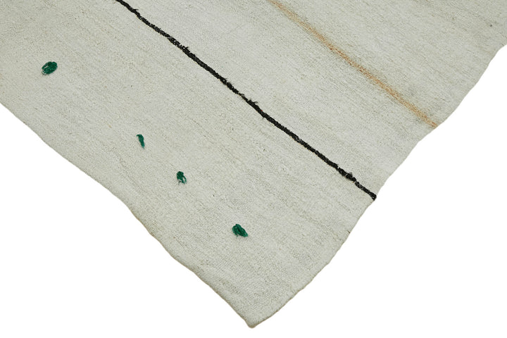 6x12 White Hemp Kilim Rug - 44888