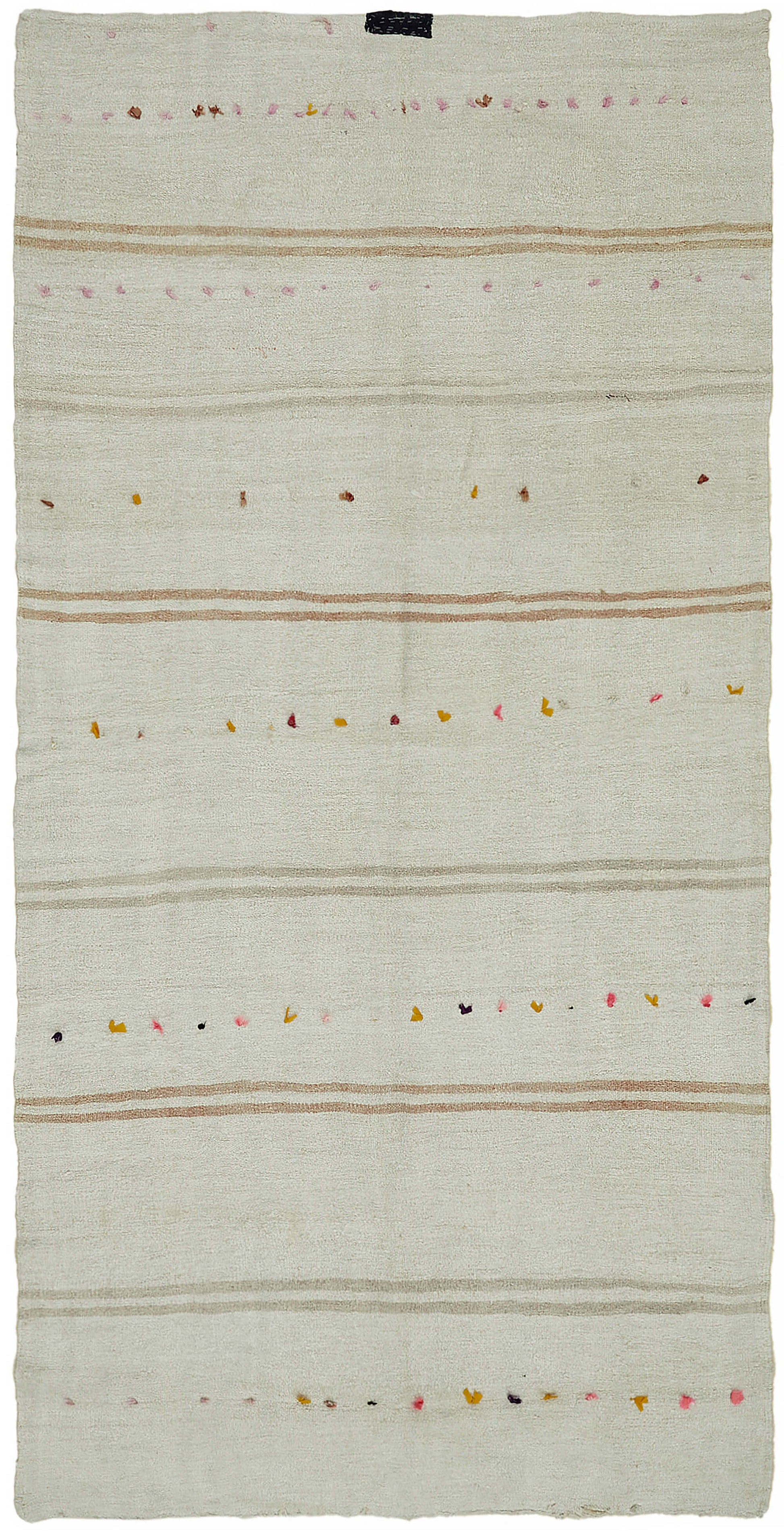 6x12 White Hemp Kilim Rug - 44889
