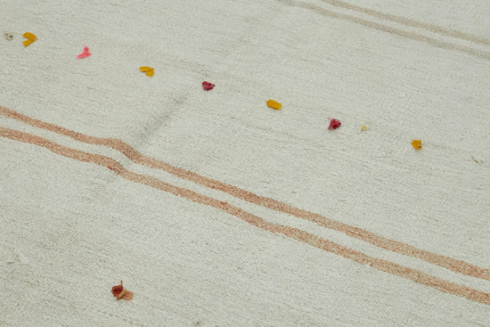 6x12 White Hemp Kilim Rug - 44889