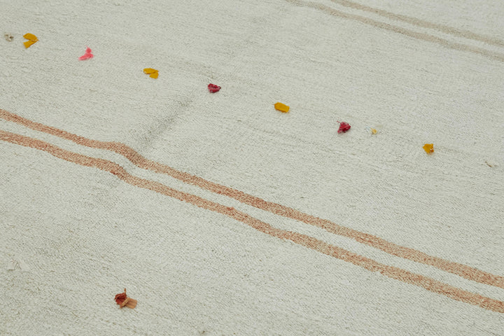 6x12 White Hemp Kilim Rug - 44889