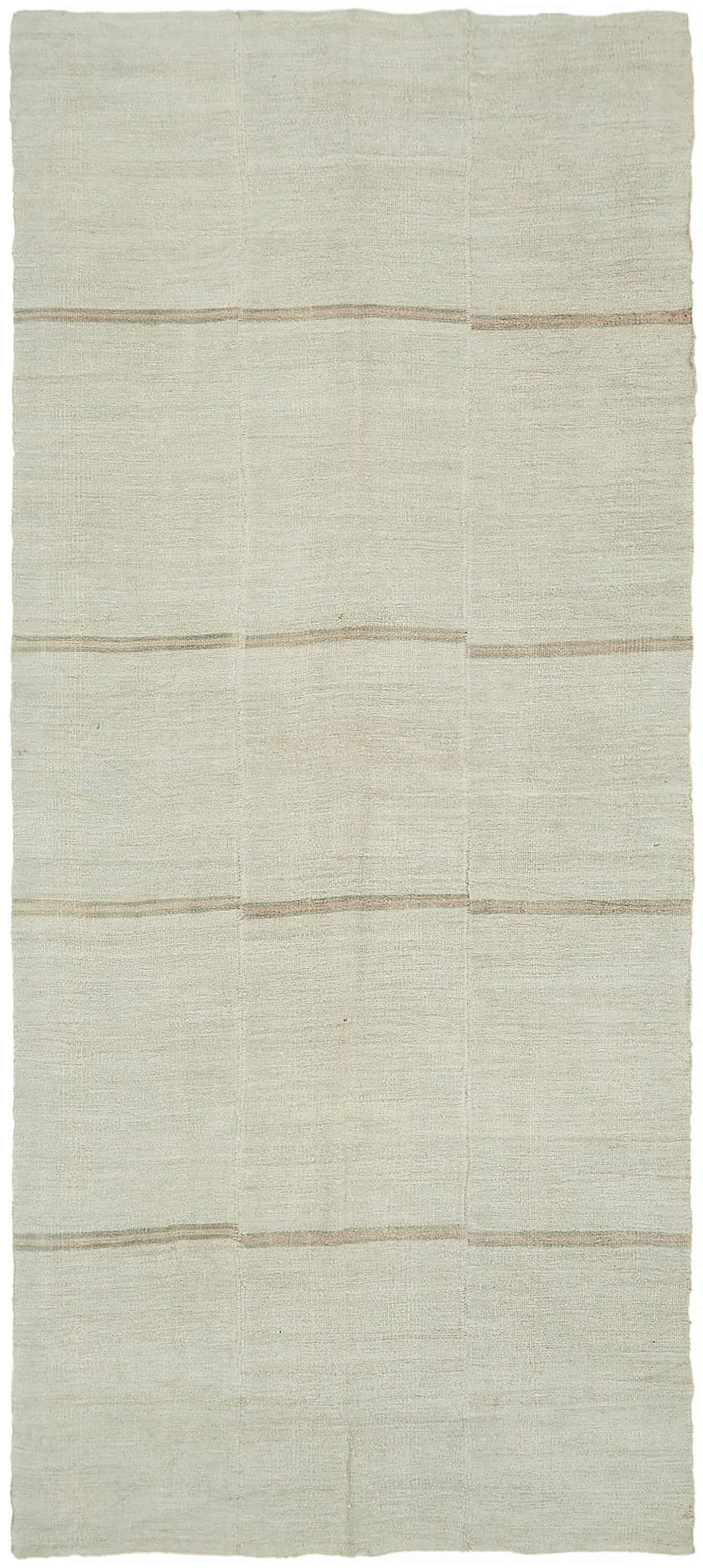 6x13 White Hemp Kilim Rug - 44891