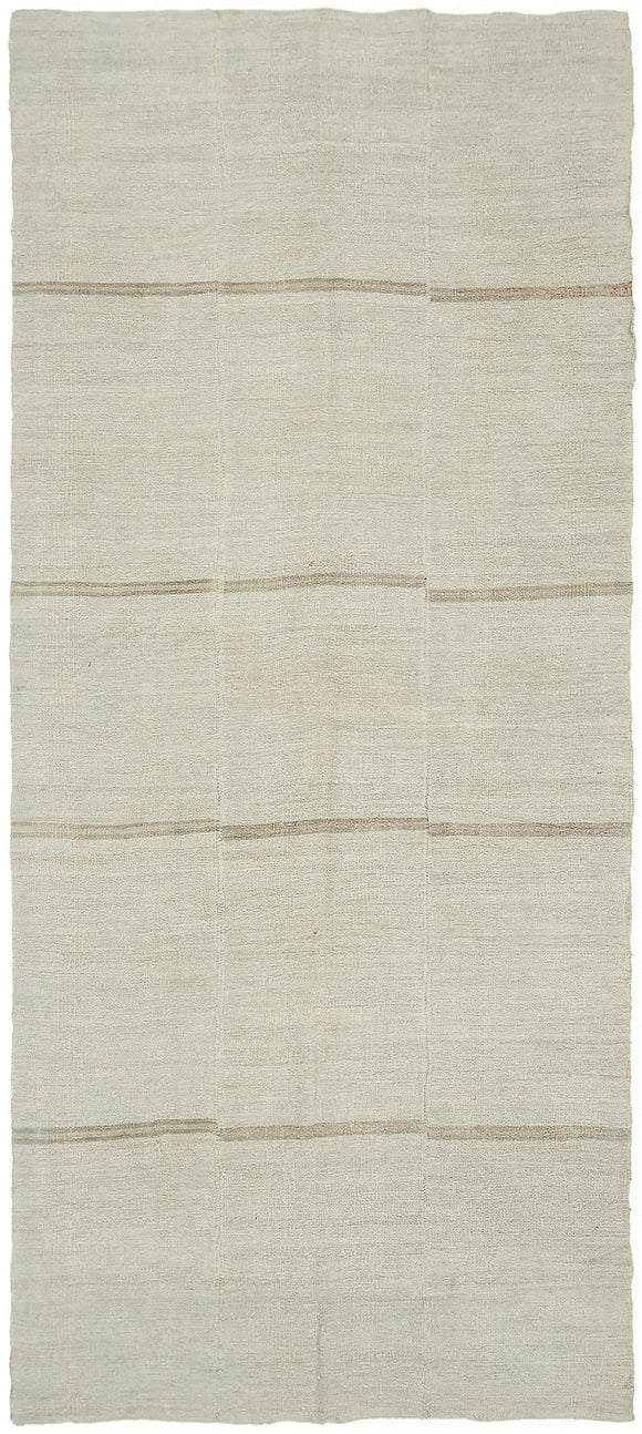 6x13 White Hemp Kilim Rug - 44891