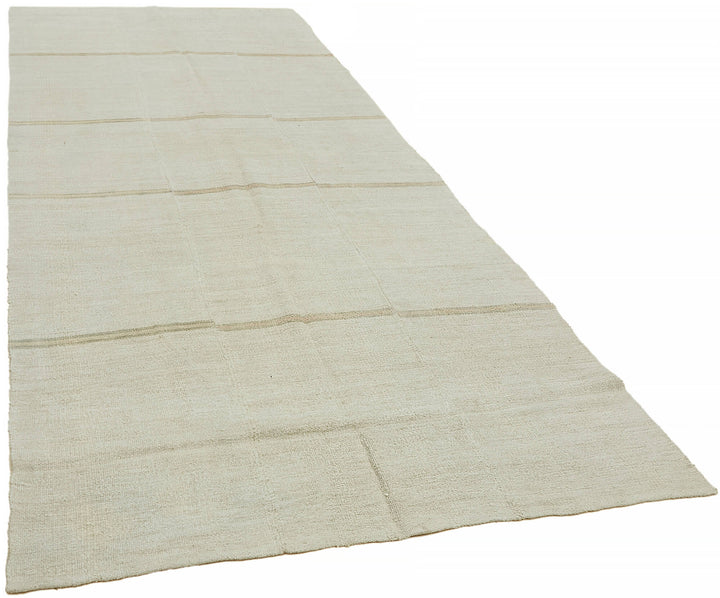 6x13 White Hemp Kilim Rug - 44891