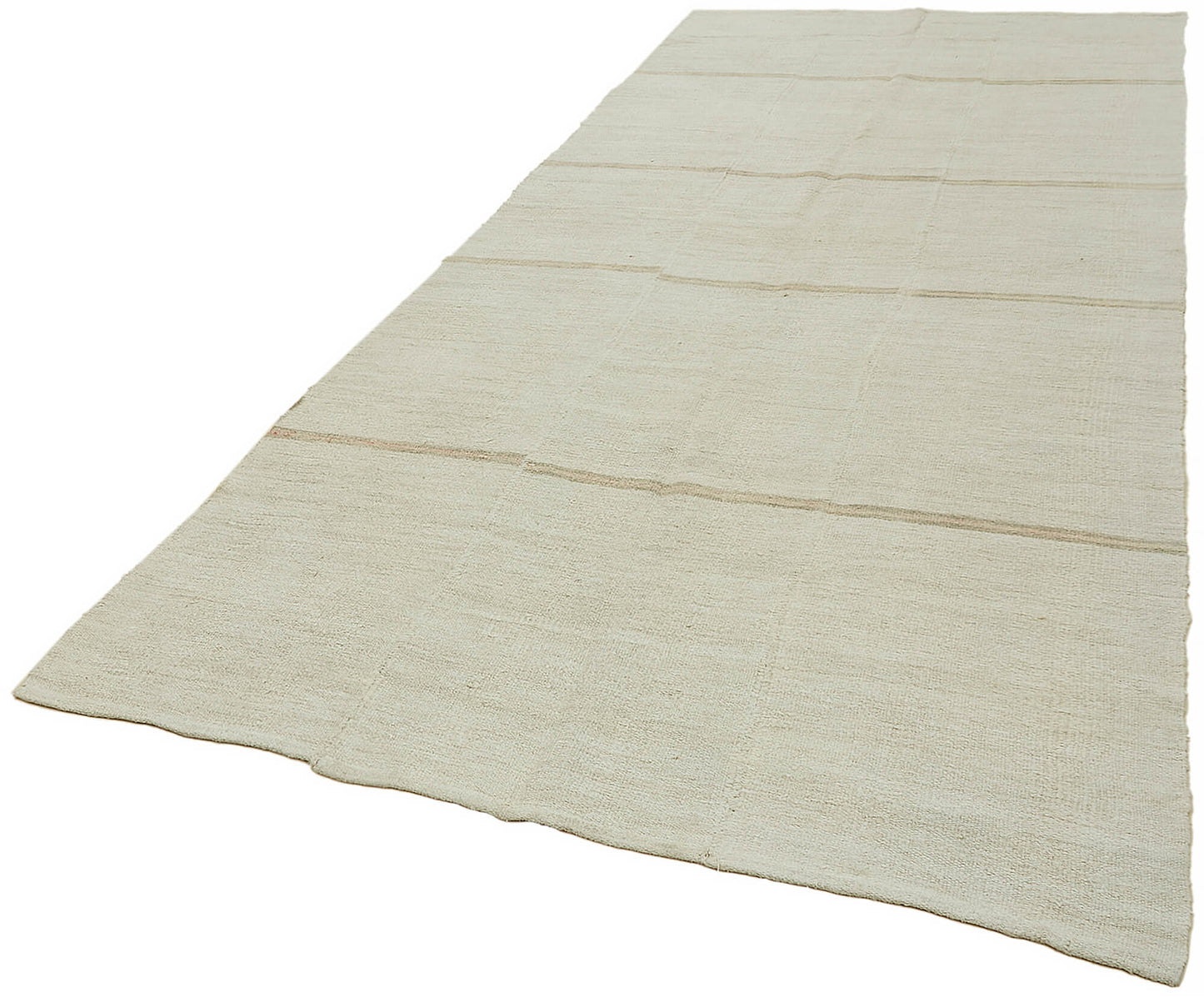 6x13 White Hemp Kilim Rug - 44891