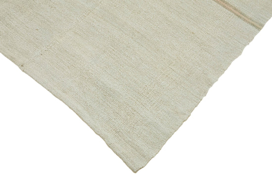 6x13 White Hemp Kilim Rug - 44891