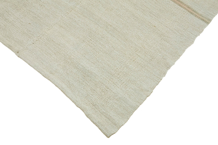 6x13 White Hemp Kilim Rug - 44891