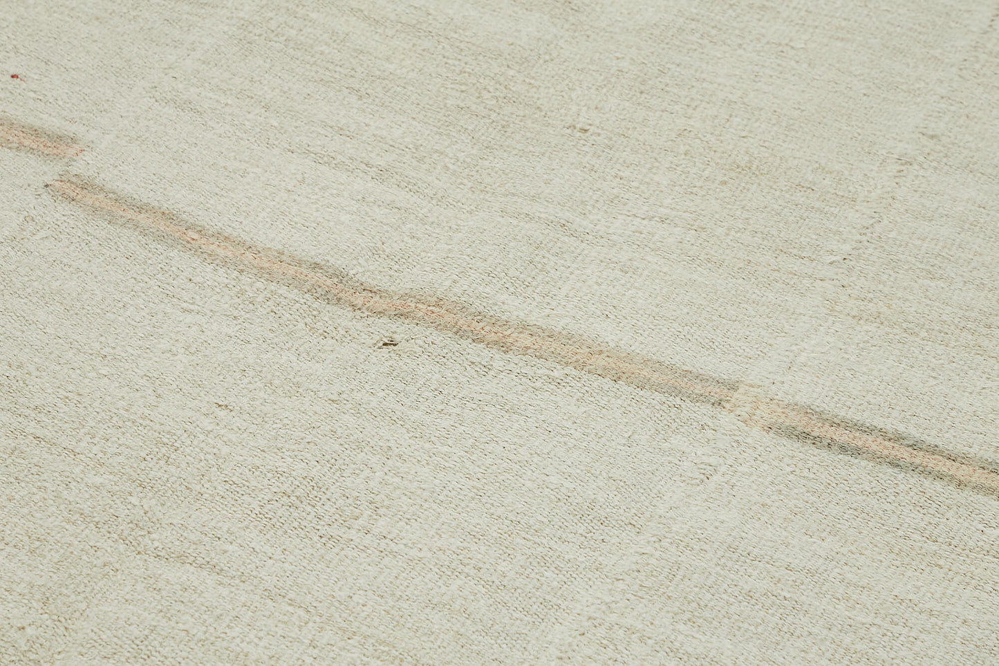 6x13 White Hemp Kilim Rug - 44891