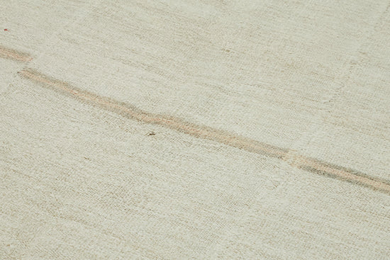 6x13 White Hemp Kilim Rug - 44891