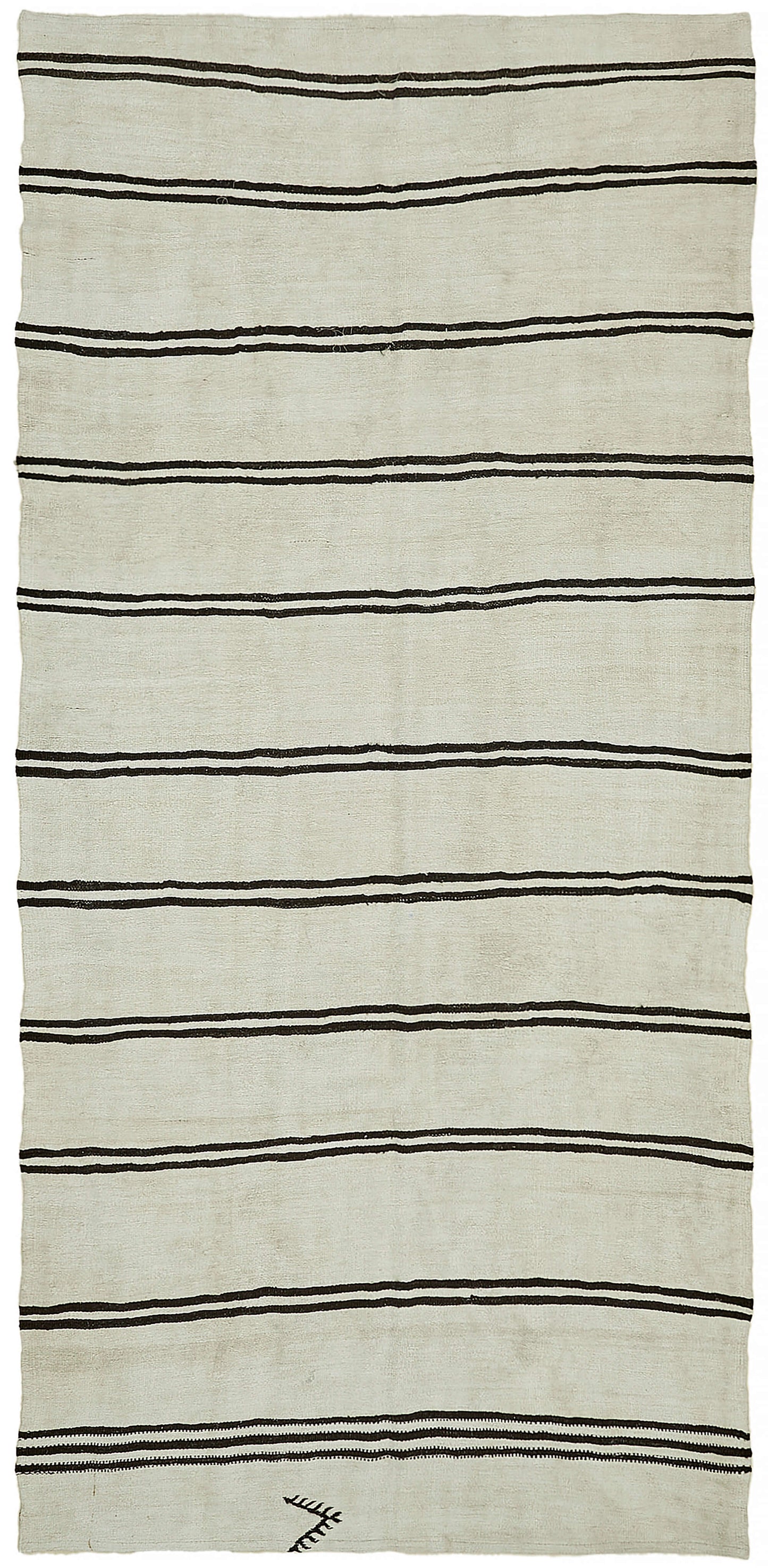 6x12 Beige Hemp Kilim Rug - 44895