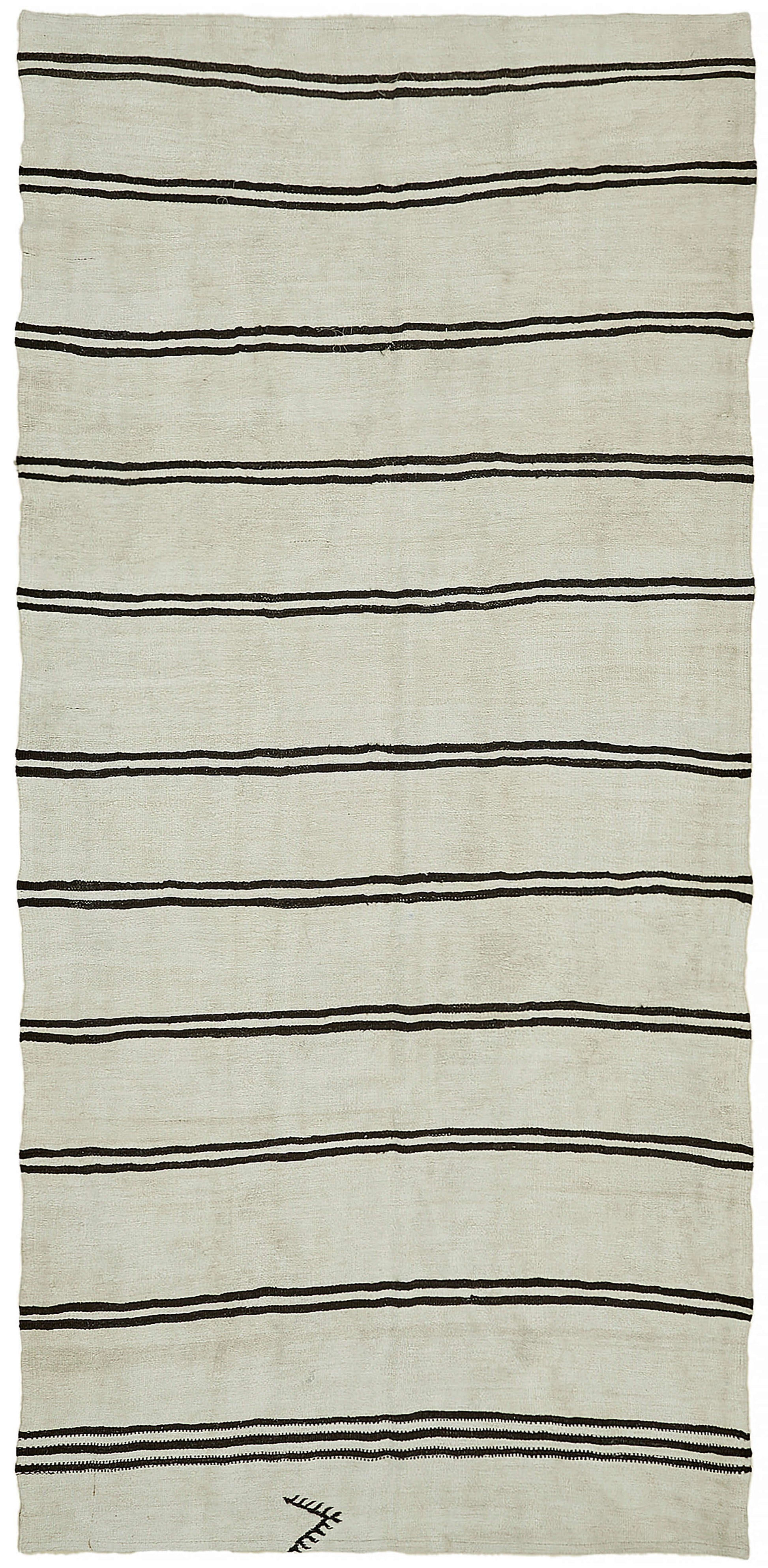 6x12 Beige Hemp Kilim Rug - 44895