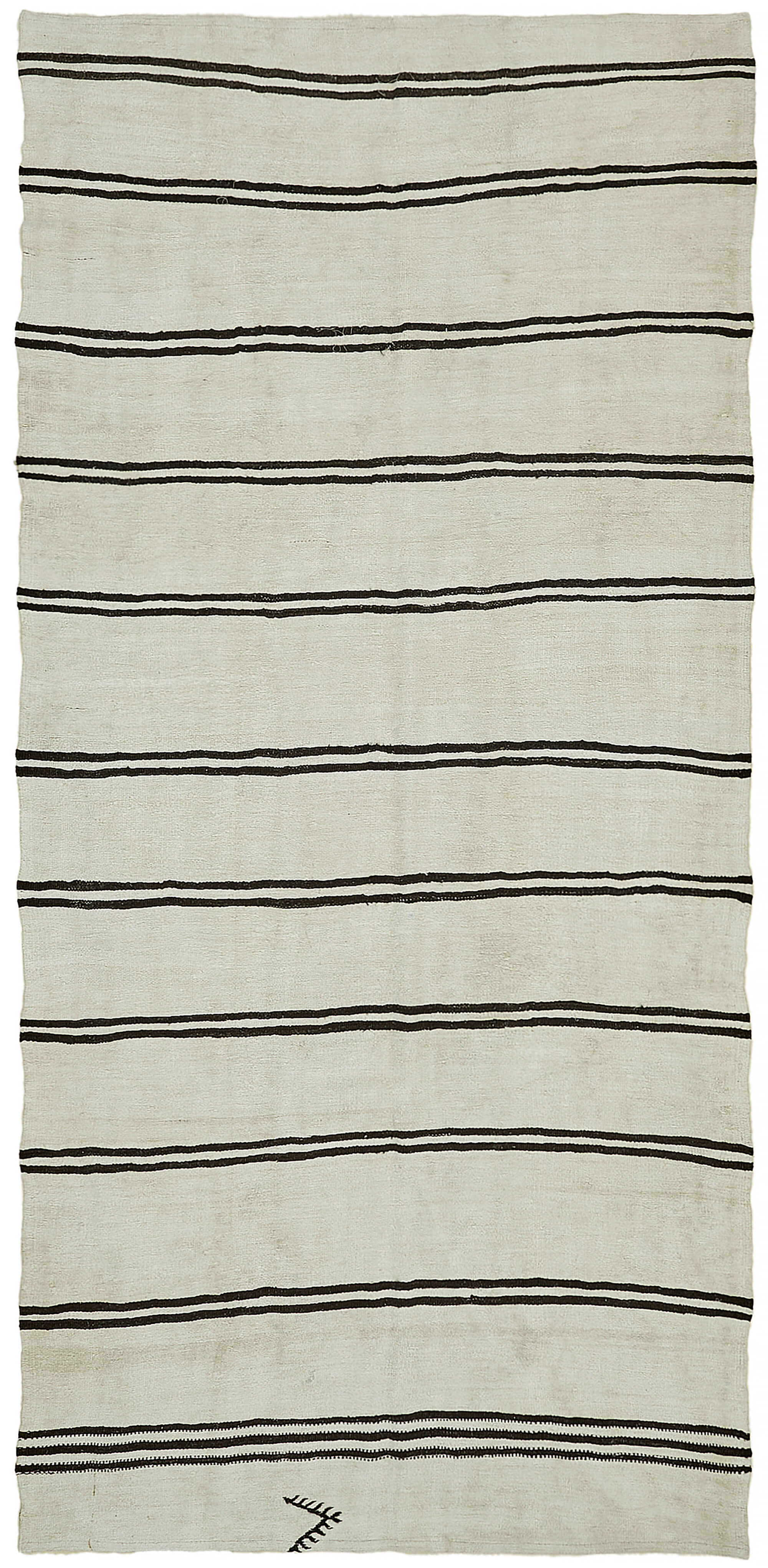 6x12 Beige Hemp Kilim Rug - 44895