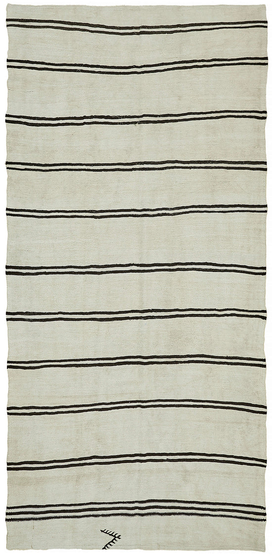 6x12 Beige Hemp Kilim Rug - 44895