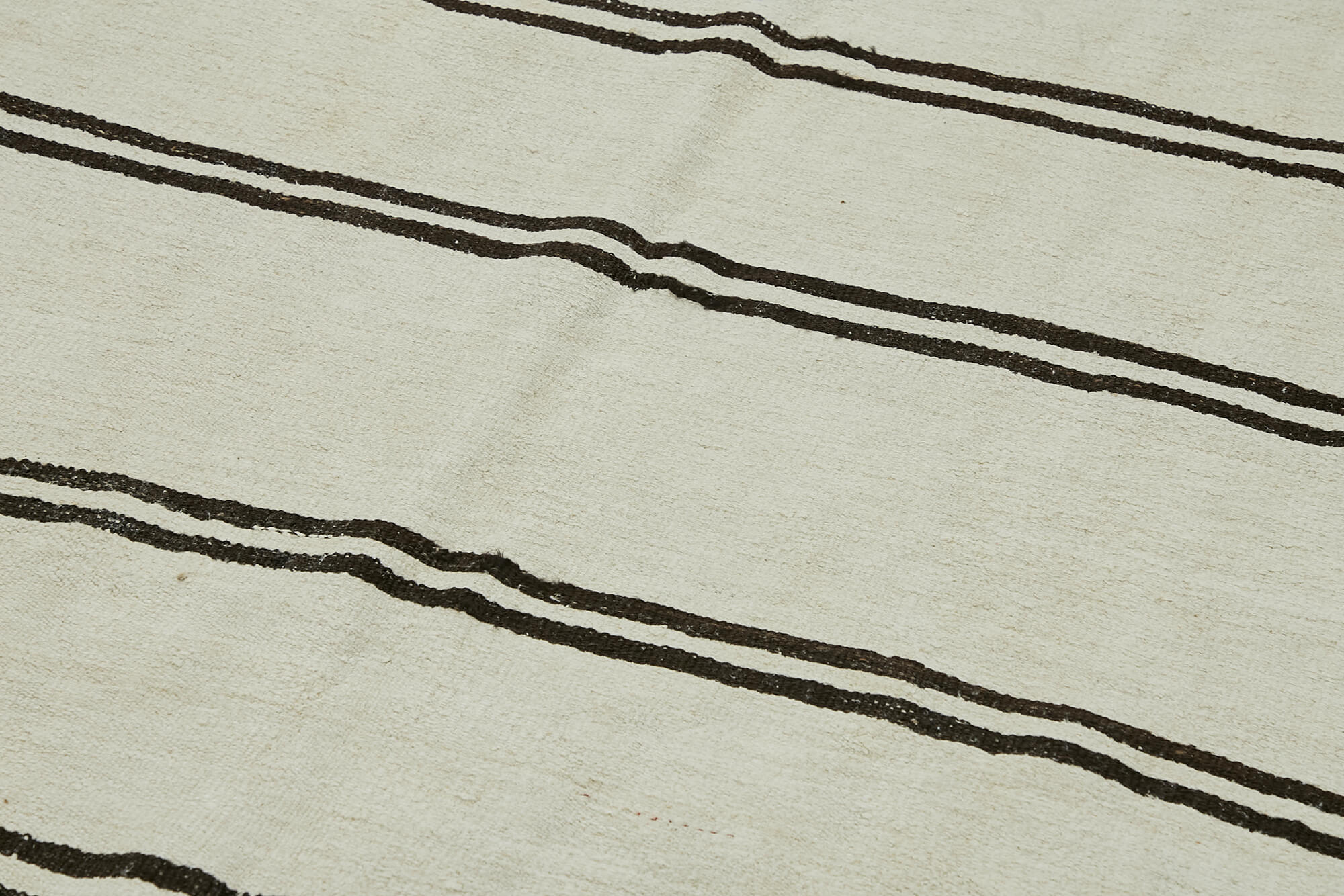 6x12 Beige Hemp Kilim Rug - 44895