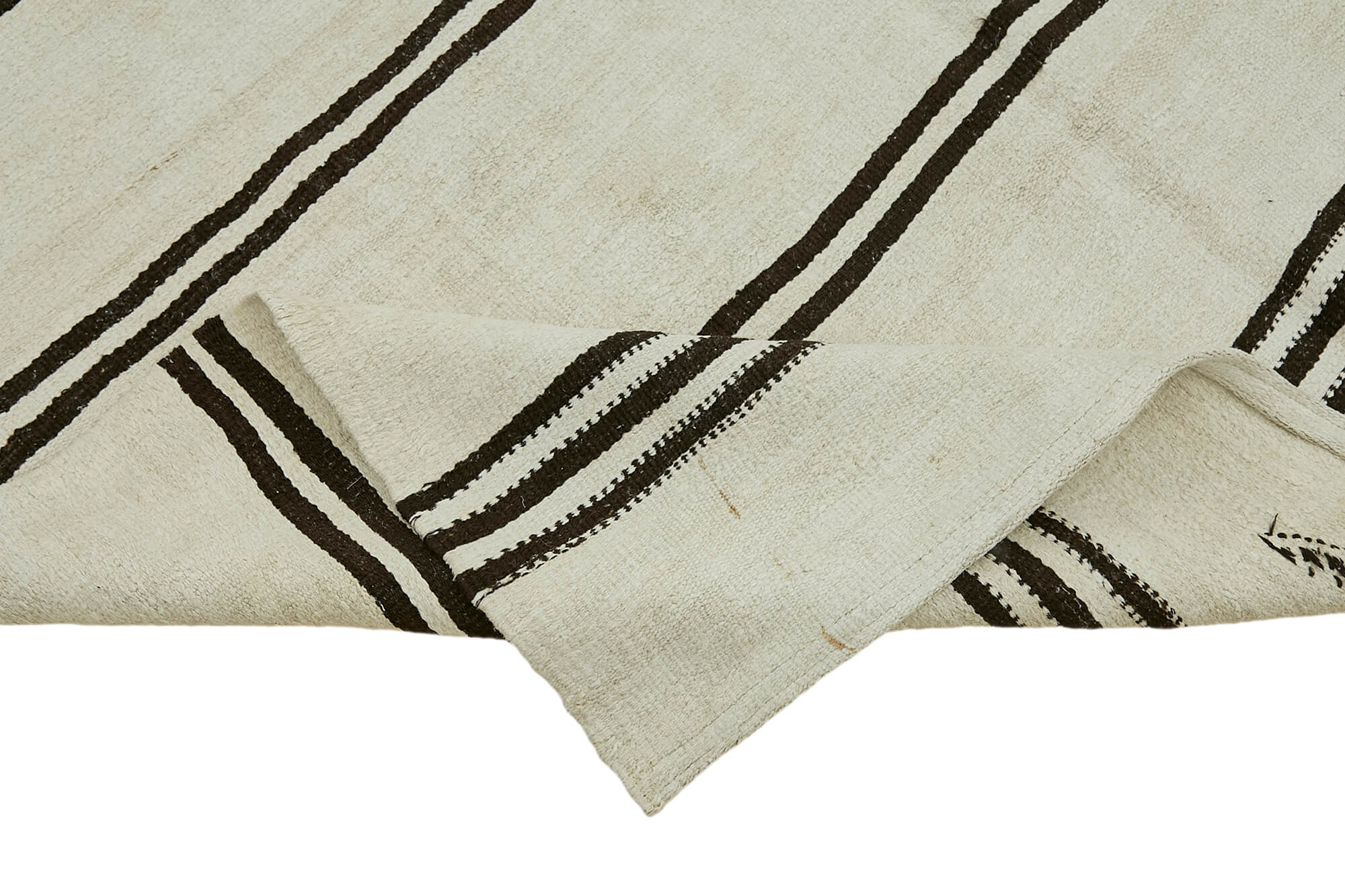 6x12 Beige Hemp Kilim Rug - 44895