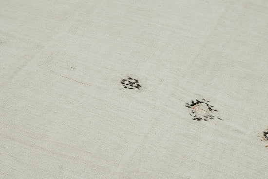 7x10 Beige Hemp Kilim Rug - 44896