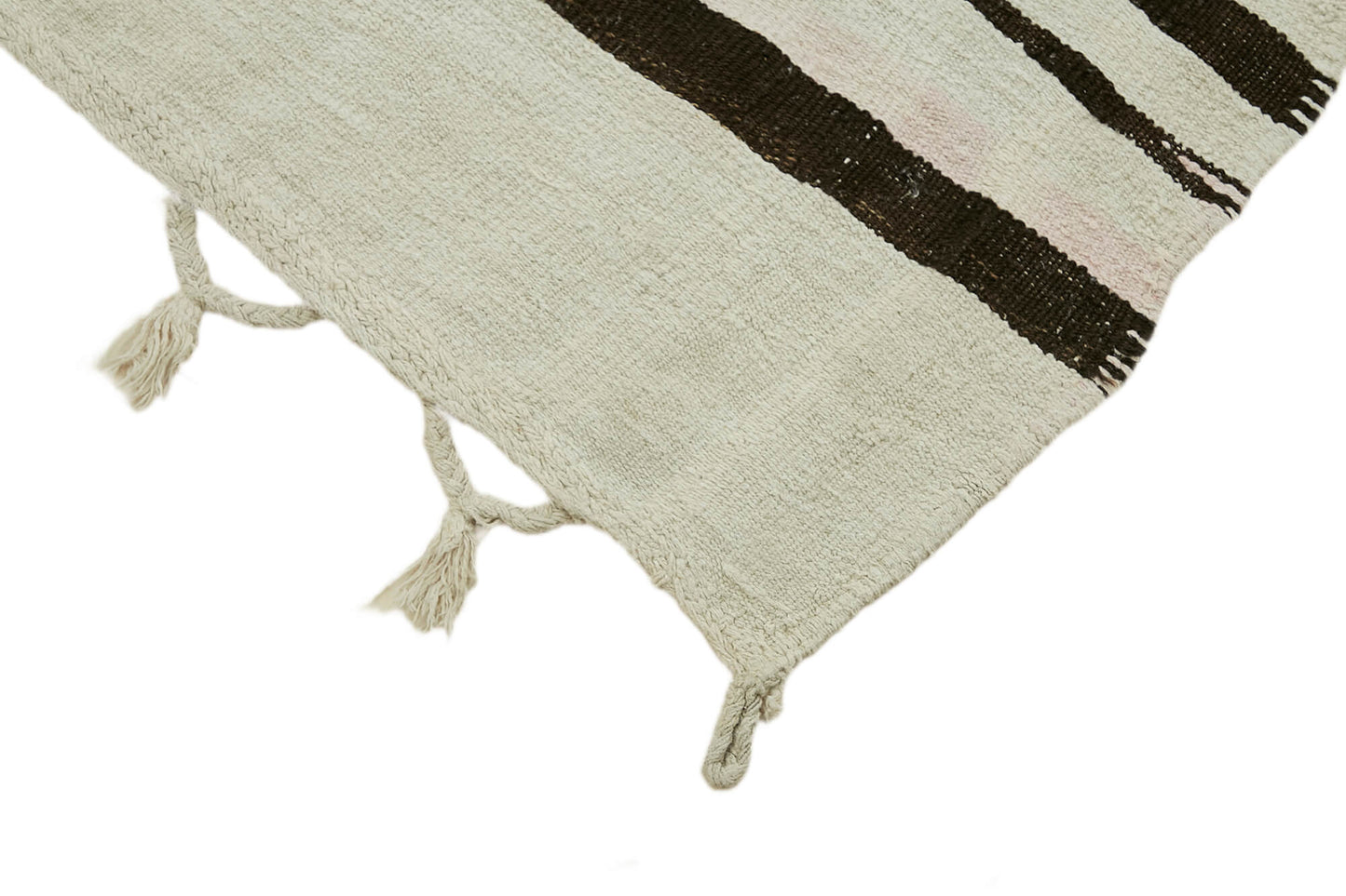6x11 White Hemp Kilim Rug - 44898