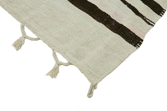 6x11 White Hemp Kilim Rug - 44898