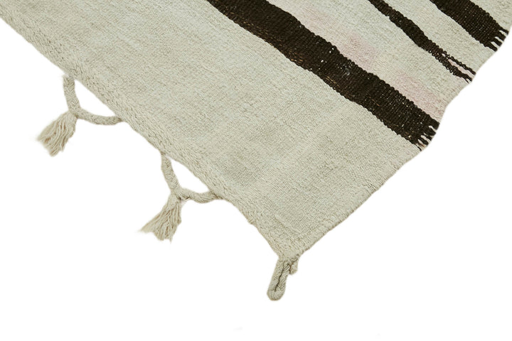 6x11 White Hemp Kilim Rug - 44898