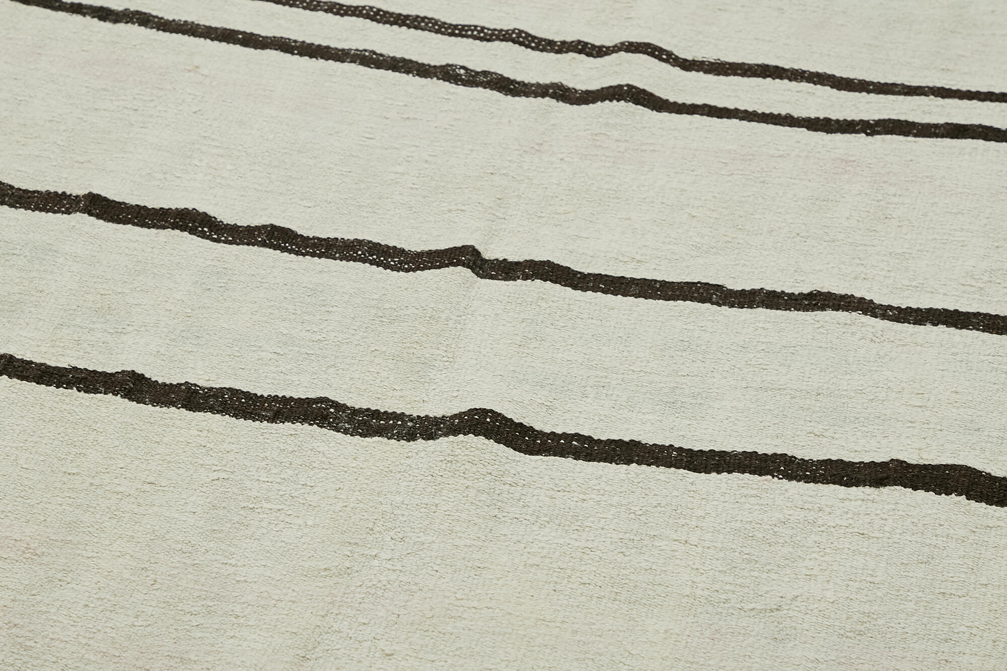 6x11 White Hemp Kilim Rug - 44898