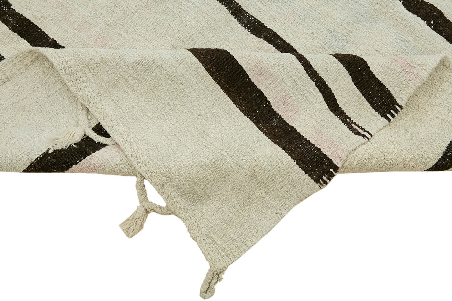 6x11 White Hemp Kilim Rug - 44898