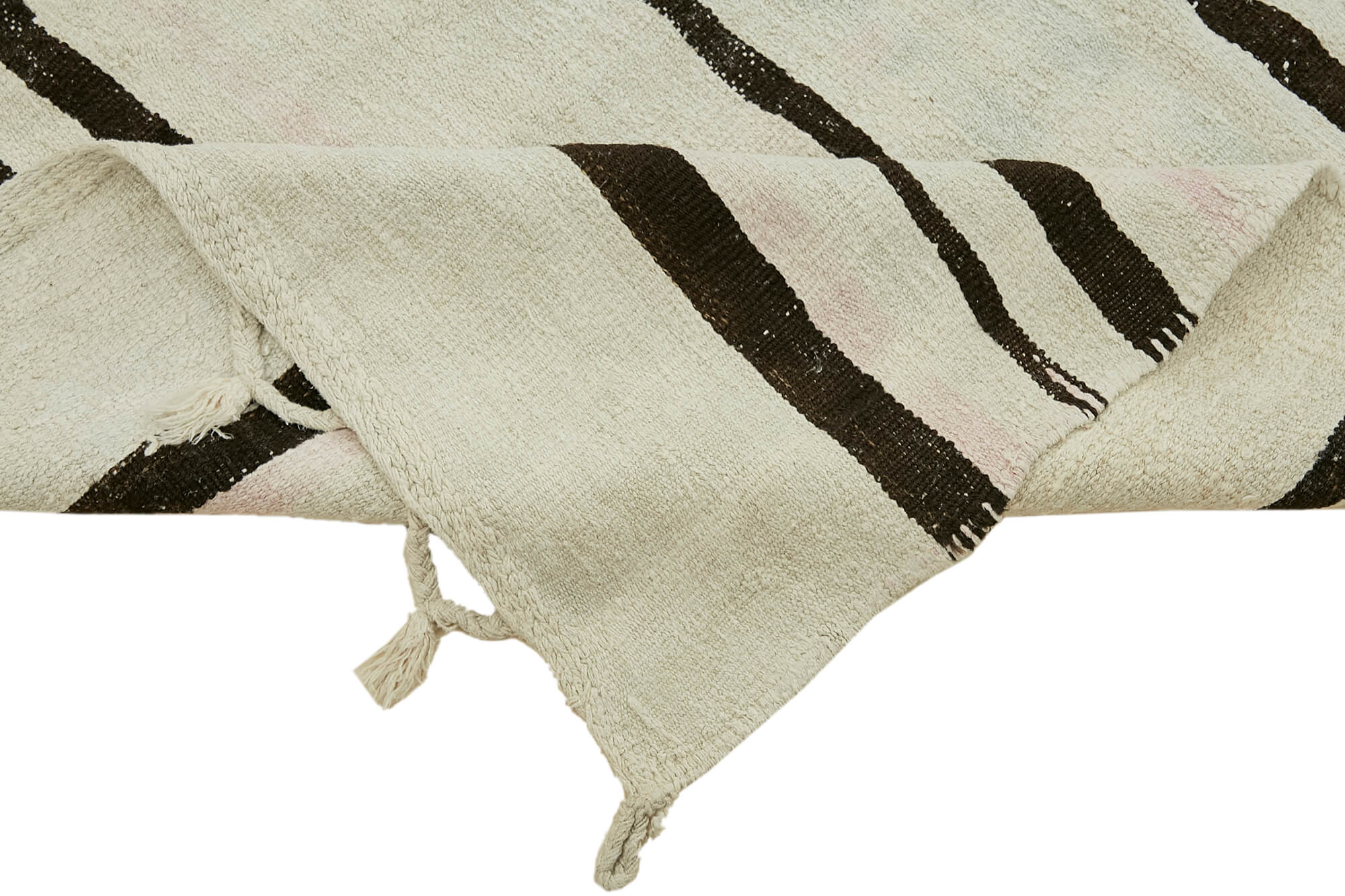 6x11 White Hemp Kilim Rug - 44898