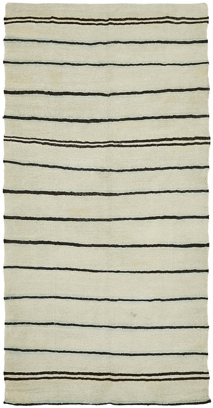 6x11 Beige Hemp Kilim Rug - 44899