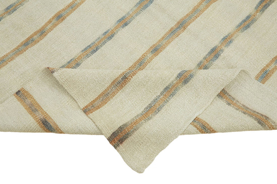 6x11 Beige Hemp Kilim Rug - 44901