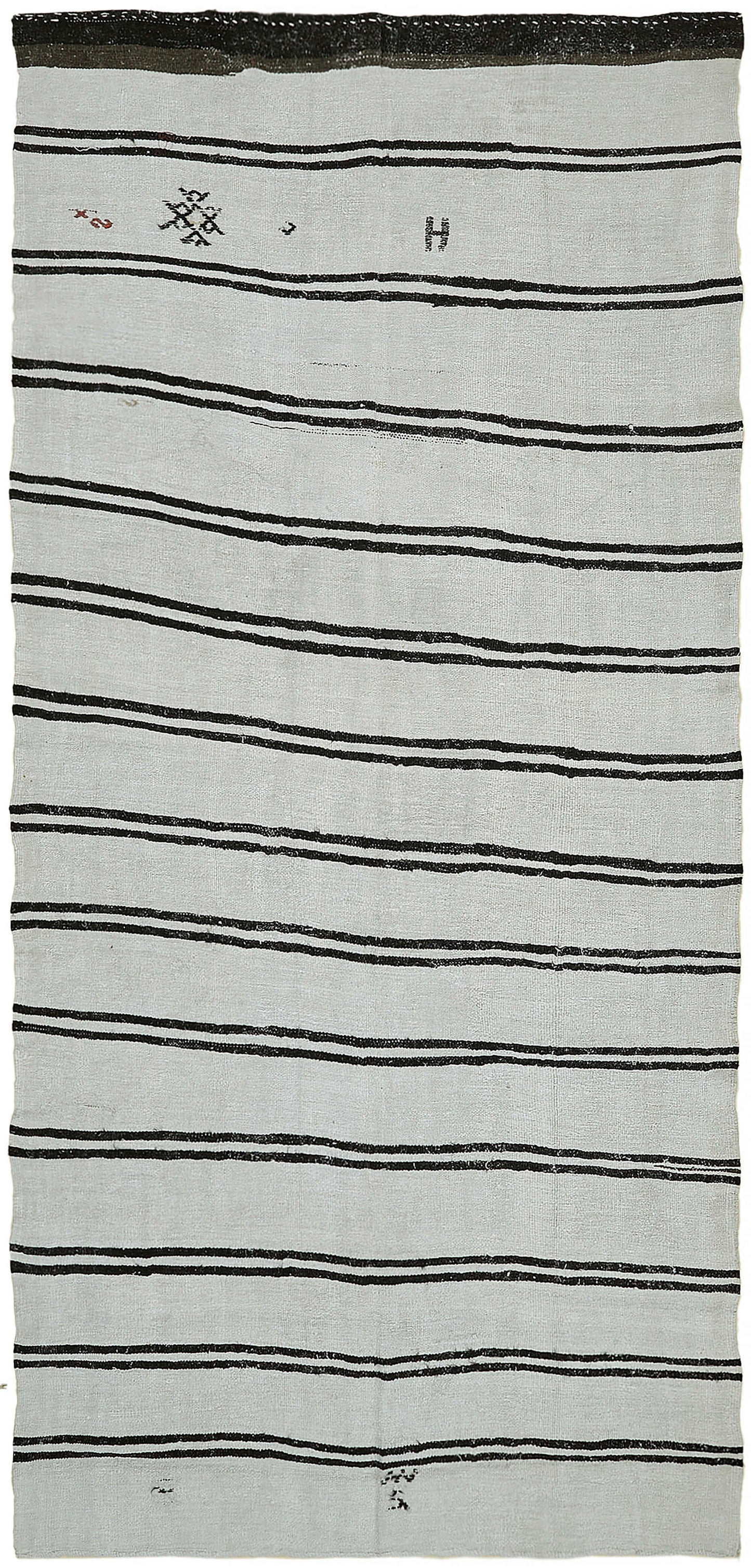 6x12 White Hemp Kilim Rug - 44902