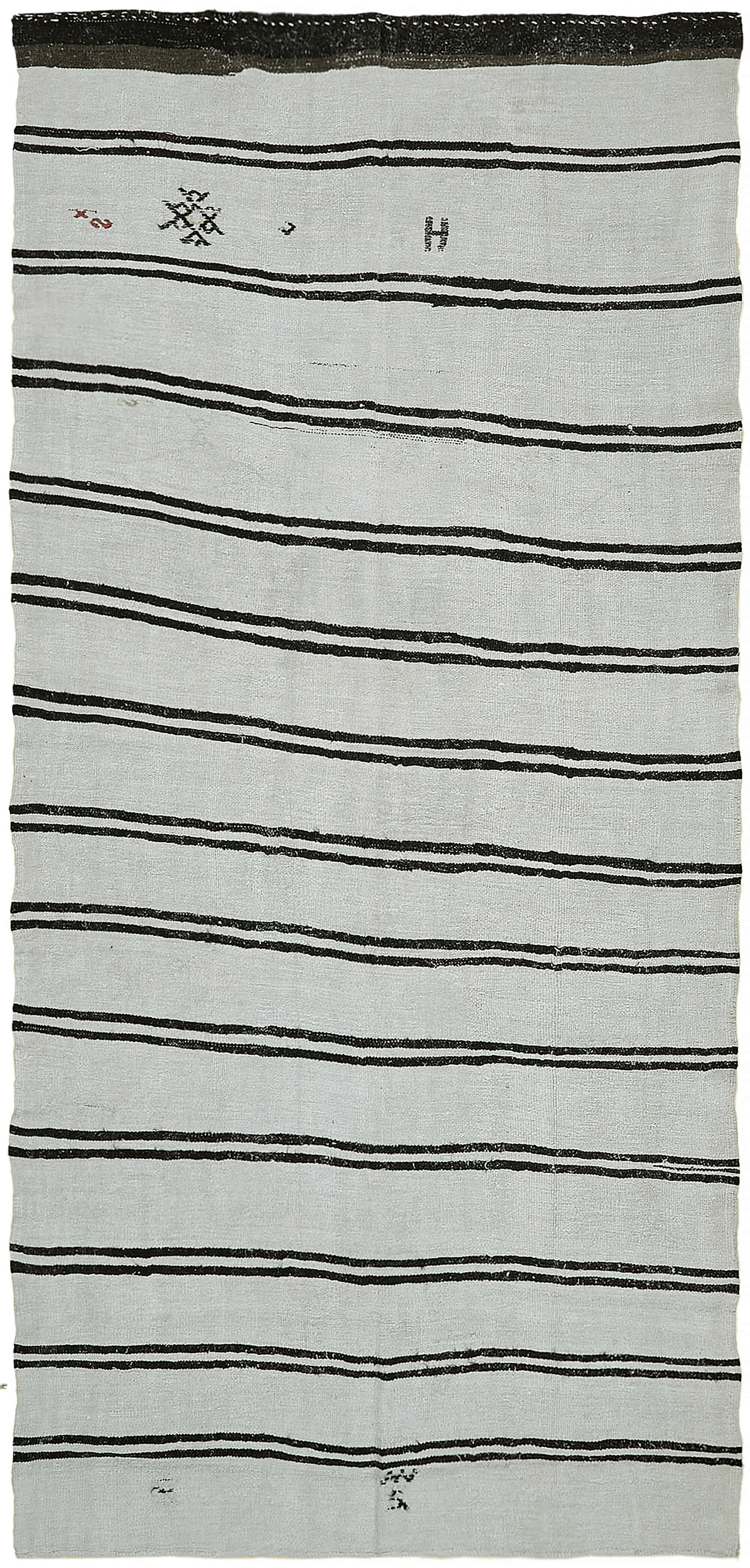 6x12 White Hemp Kilim Rug - 44902