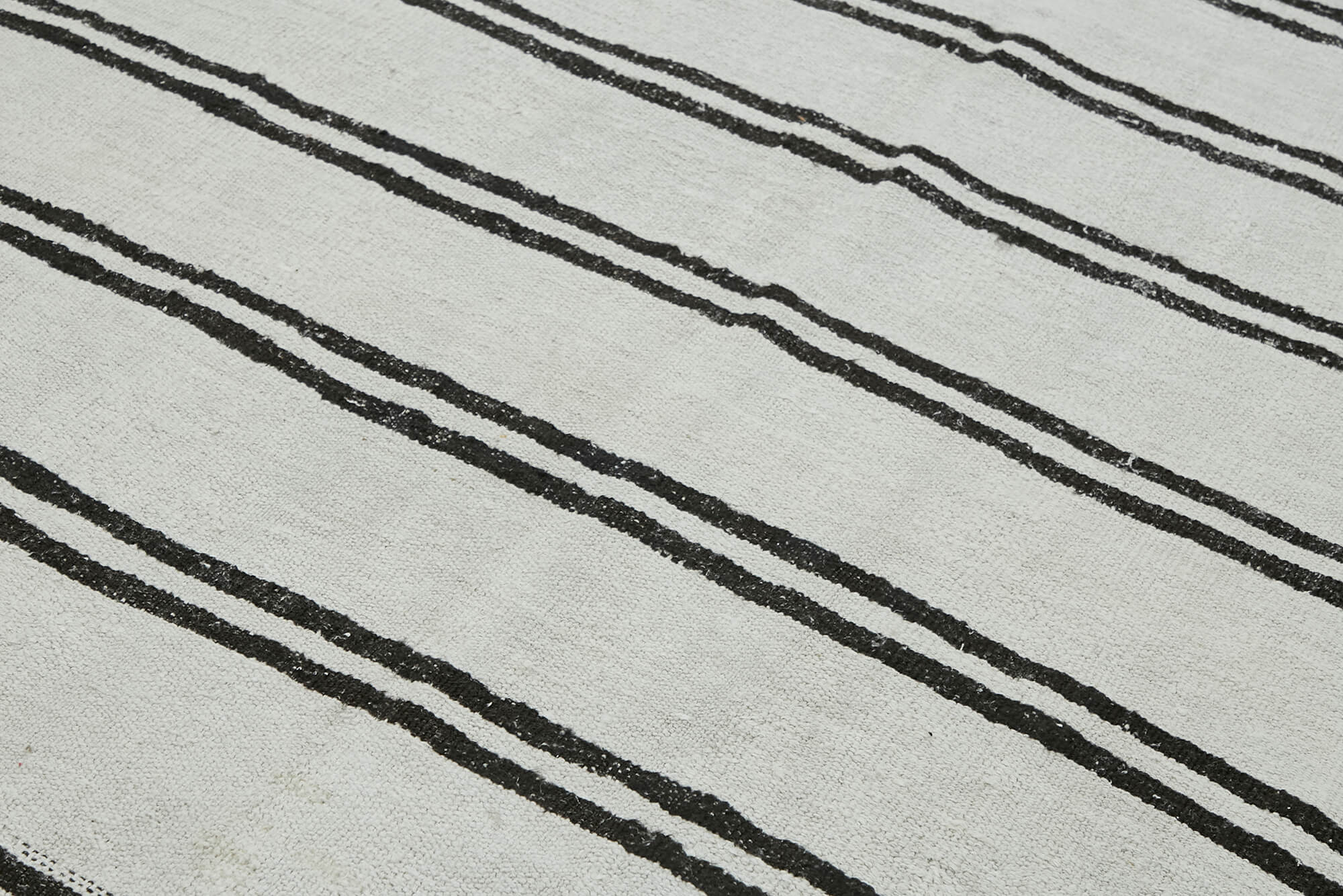 6x12 White Hemp Kilim Rug - 44902