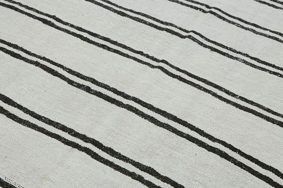 6x12 White Hemp Kilim Rug - 44902