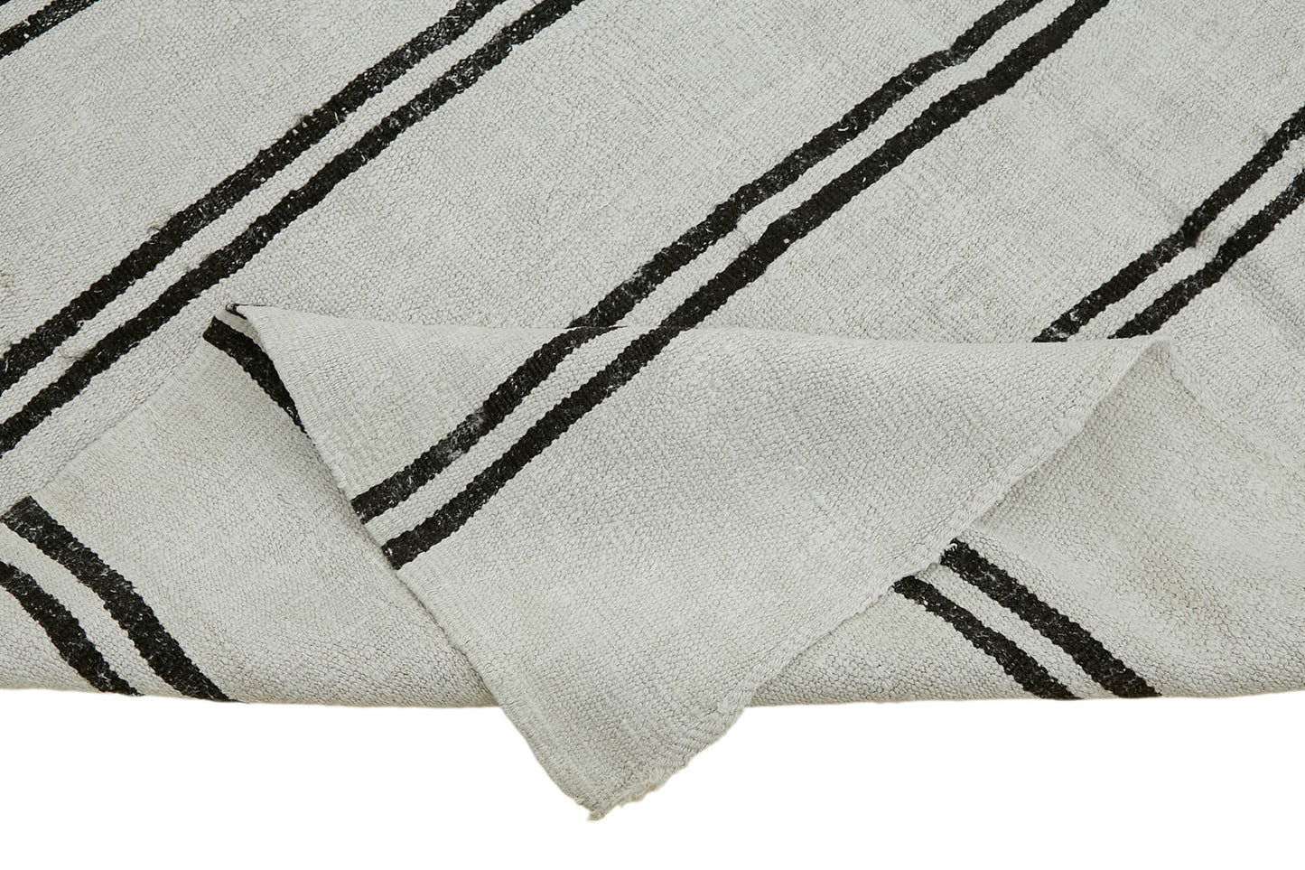 6x12 White Hemp Kilim Rug - 44902