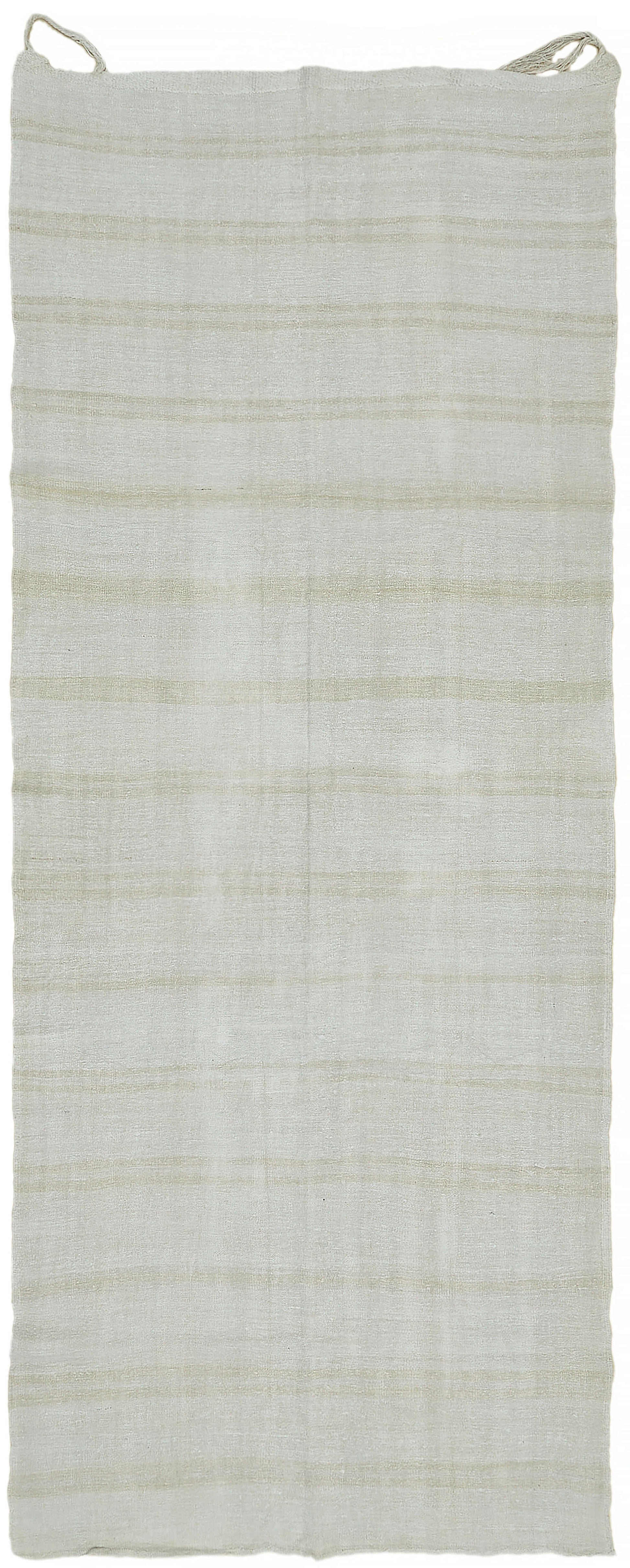 6x13 White Hemp Kilim Rug - 44903