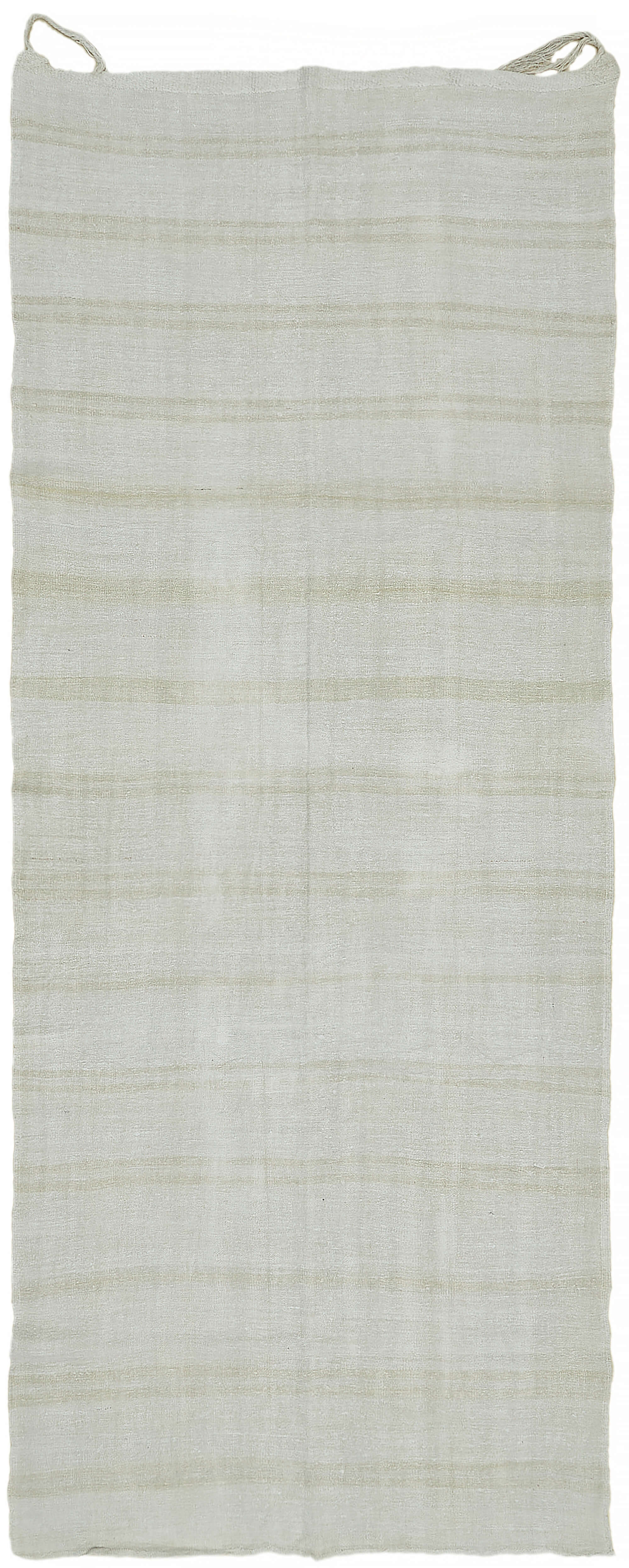 6x13 White Hemp Kilim Rug - 44903