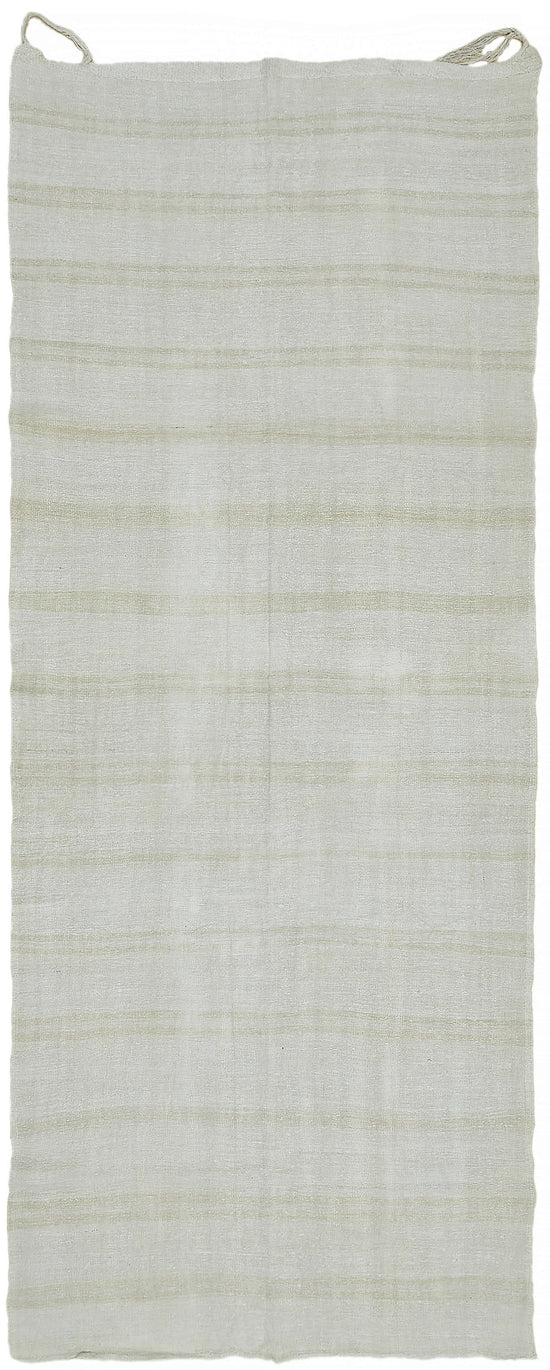 6x13 White Hemp Kilim Rug - 44903
