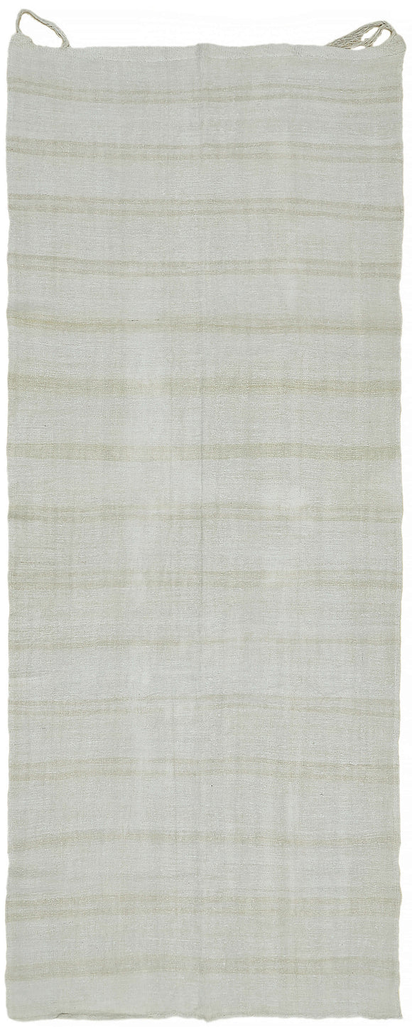 6x13 White Hemp Kilim Rug - 44903