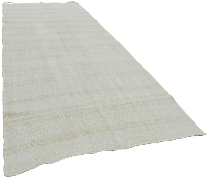 6x13 White Hemp Kilim Rug - 44903