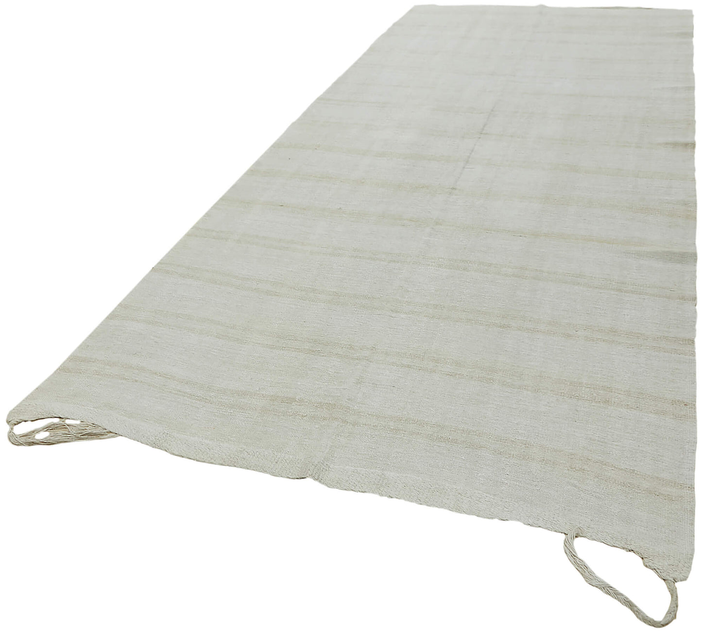 6x13 White Hemp Kilim Rug - 44903