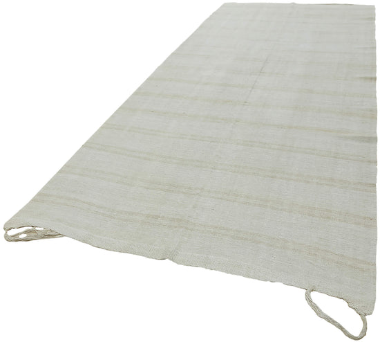 6x13 White Hemp Kilim Rug - 44903