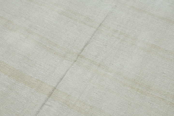 6x13 White Hemp Kilim Rug - 44903
