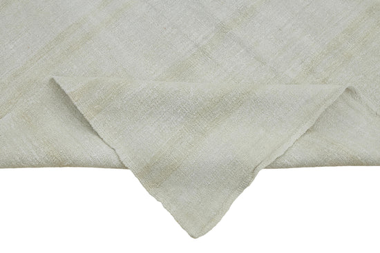 6x13 White Hemp Kilim Rug - 44903