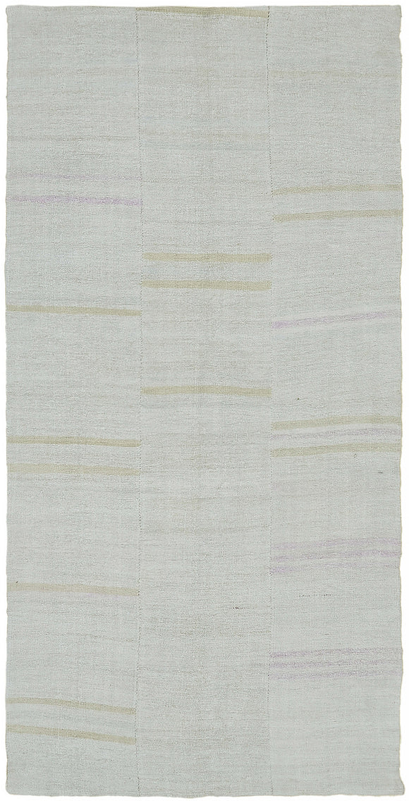 6x11 White Hemp Kilim Rug - 44904