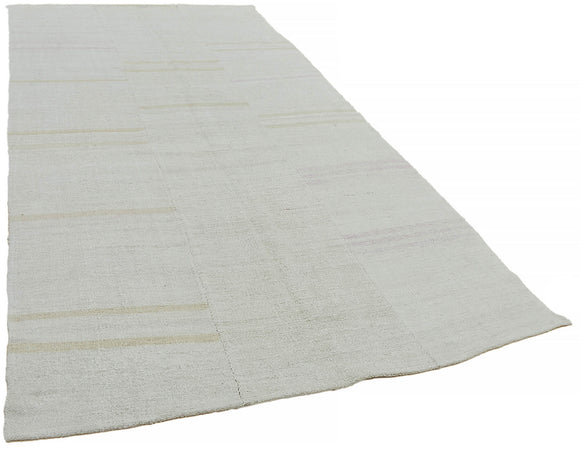 6x11 White Hemp Kilim Rug - 44904