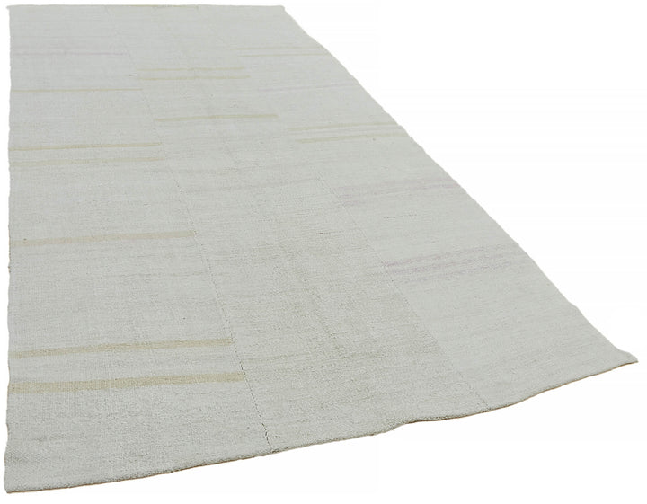 6x11 White Hemp Kilim Rug - 44904