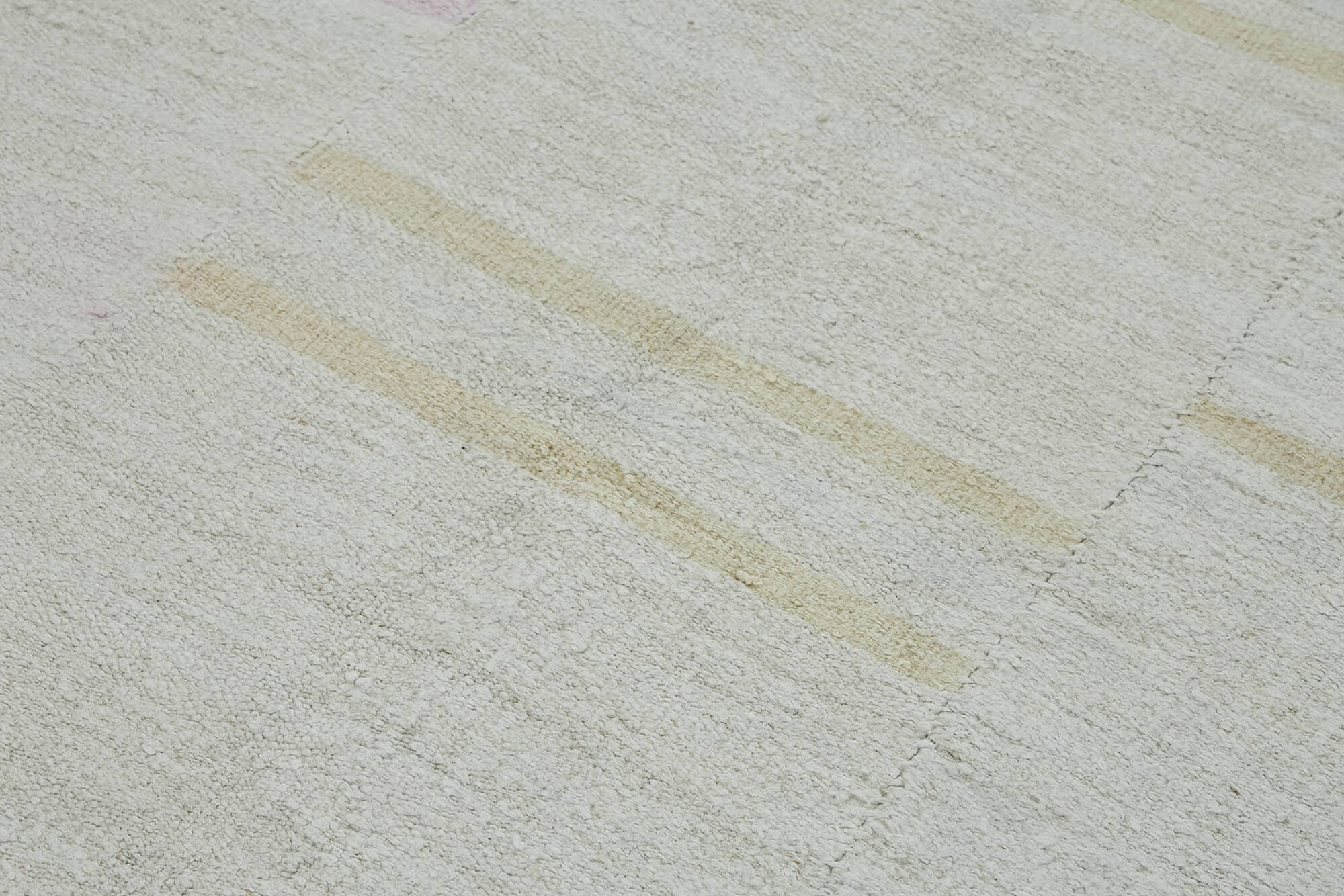 6x11 White Hemp Kilim Rug - 44904
