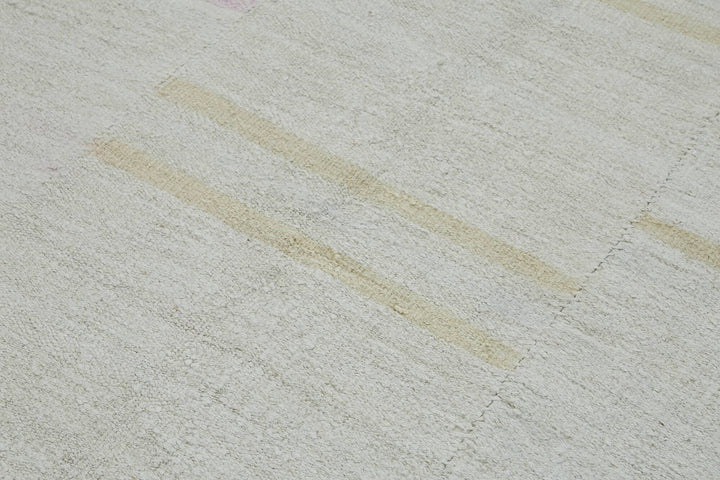 6x11 White Hemp Kilim Rug - 44904