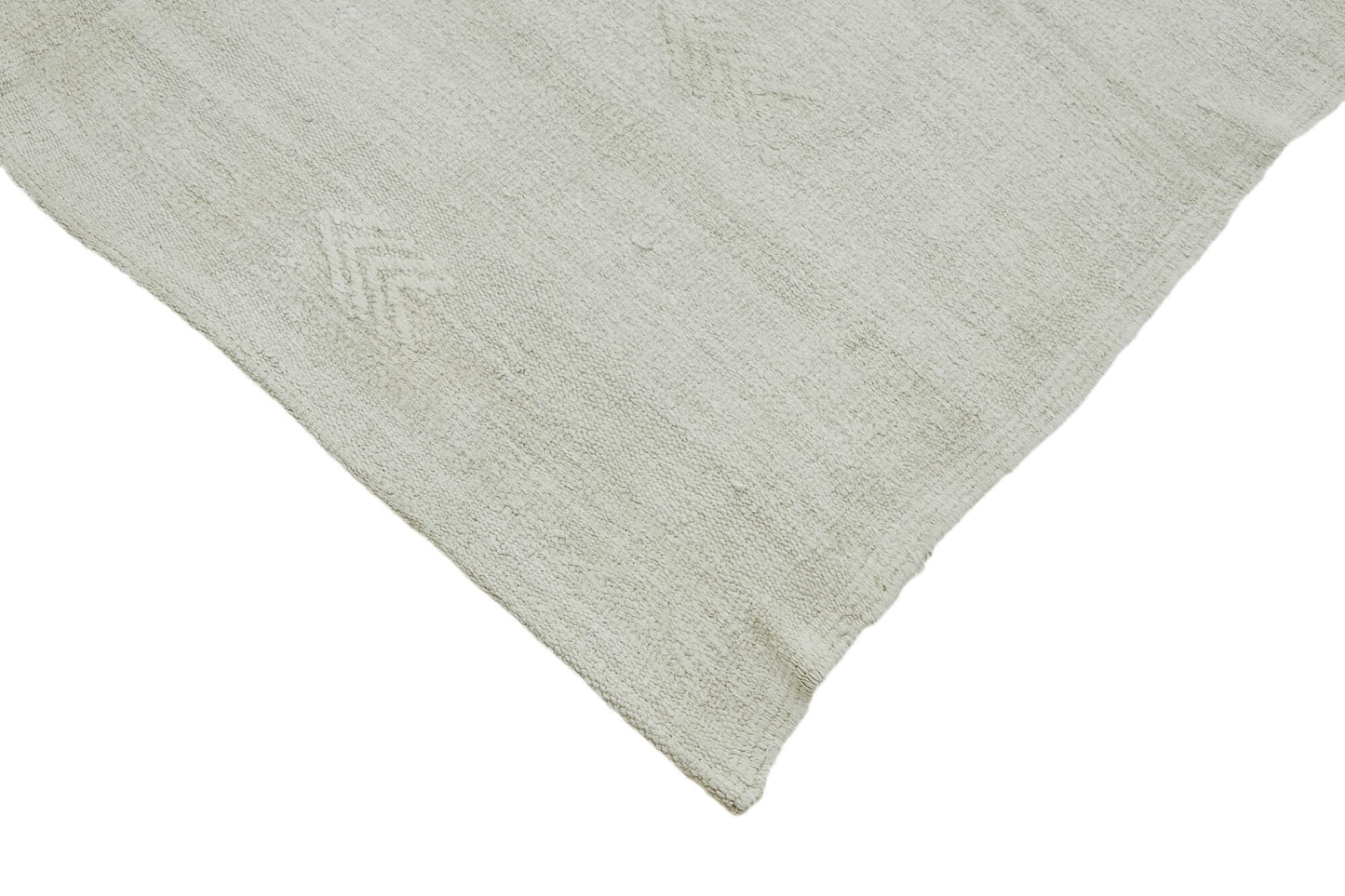 6x11 White Hemp Kilim Rug - 44905