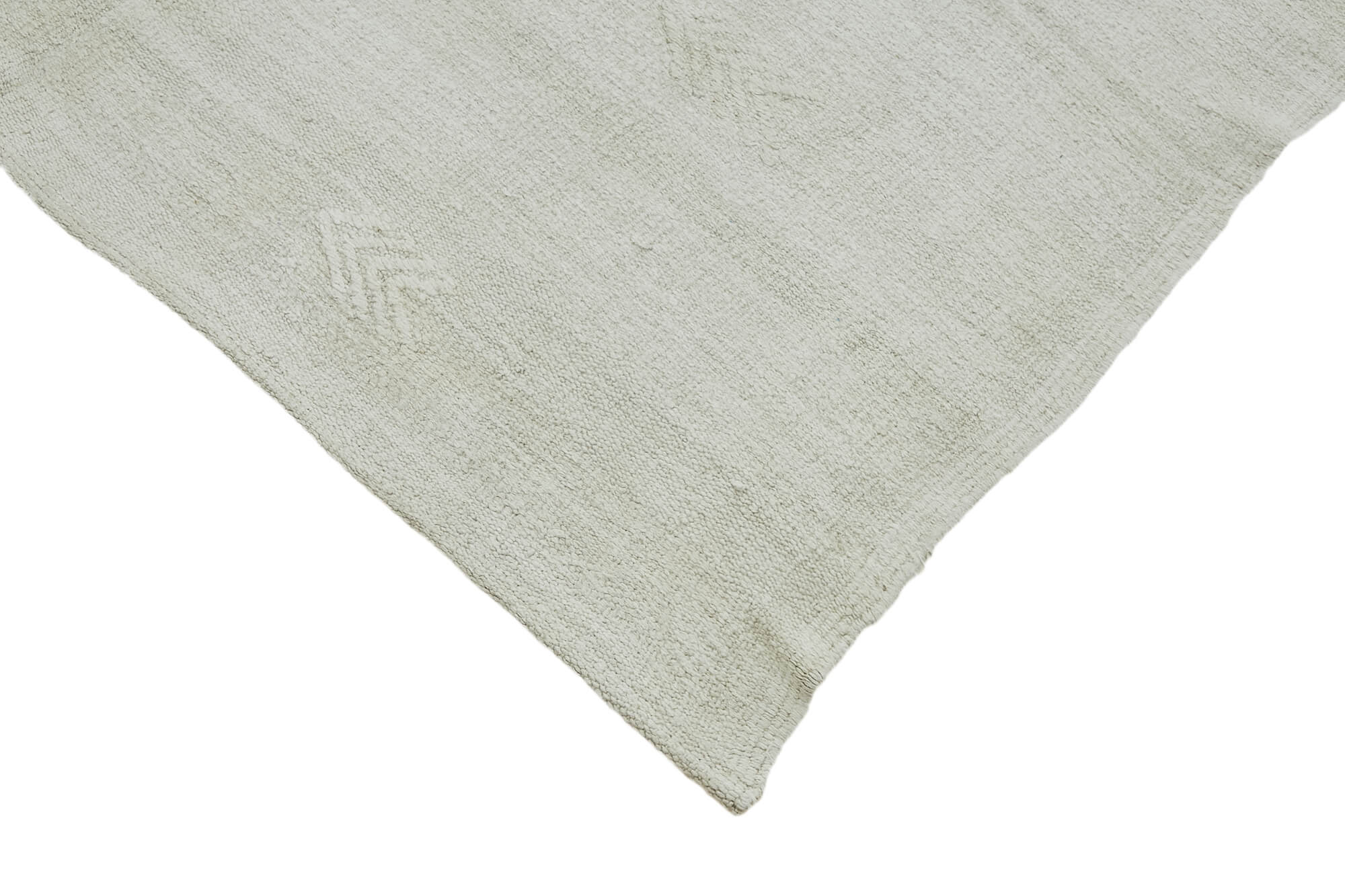 6x11 White Hemp Kilim Rug - 44905