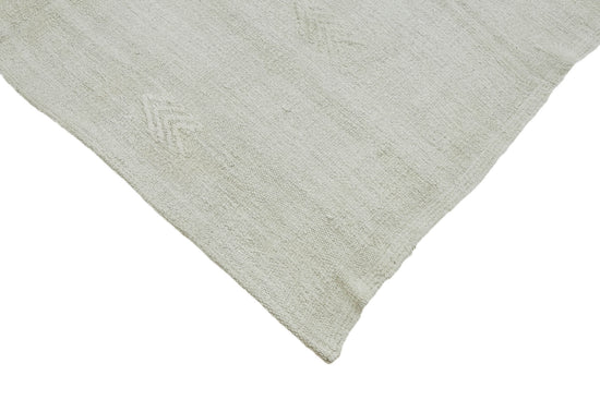 6x11 White Hemp Kilim Rug - 44905